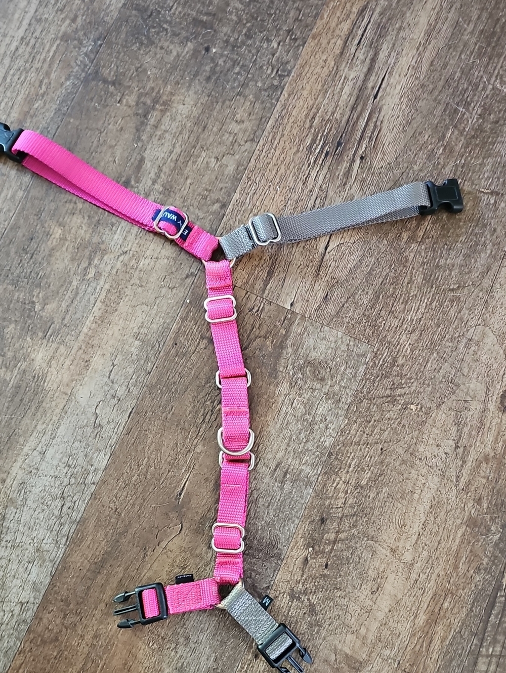Dogs Pink and Gray Harness